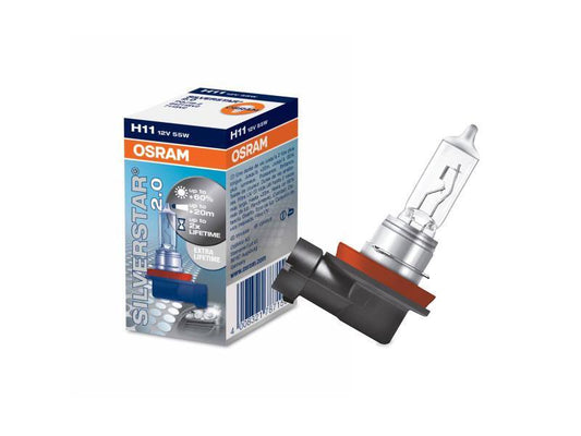 1бр. Халогенна крушка Osram H11 Silverstar 2.0 12V, 55W, PGJ19-2