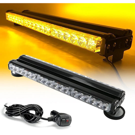 46см 108W Мощна двустранна аварийна (сигнална) лампа с магнити, 7 режима на работа 12/24V