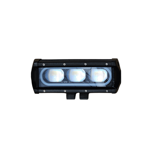 8D 21см 50W 3 в 1 Едноредов LED LIGHT BAR С 3 режима - основна бяла светлина, жълта светлина и дневна (DRL), прав лед лайт бар