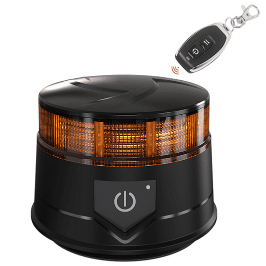 Безжичен Лед авариен буркан - маяк, 14W, с дистанционно, магнит и вендуза