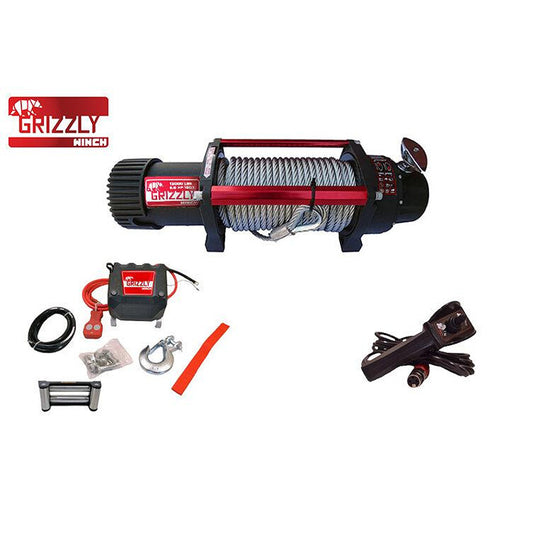 Лебедка Grizzly Winch 13000lbs (5897kg) стоманено въже